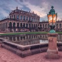 Zwinger am Abend (Dresden / Sachsen)